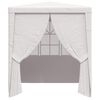 vidaXL Professional Party Tent with Side Walls 2x2 m White 90 g/m&sup2;