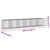 vidaXL Gabion Basket with Cover 600x100x100 cm Galvanised Iron