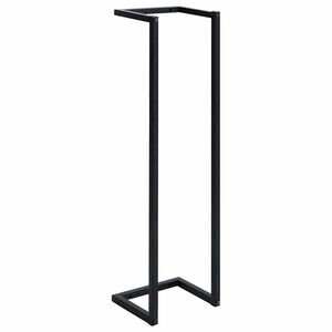 vidaXL Towel Rack | Black | Iron | 95 cm tall | Towel Rack | Rectangular