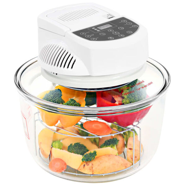 vidaXL Halogen Convection Oven with Extension Ring and Digital Timer 1400 W 17 L