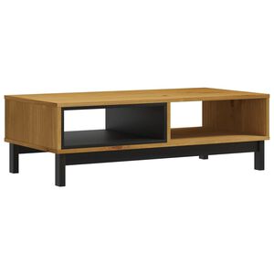 vidaXL Coffee Table "FLAM" 100x50x32,5 cm Solid Wood Pine