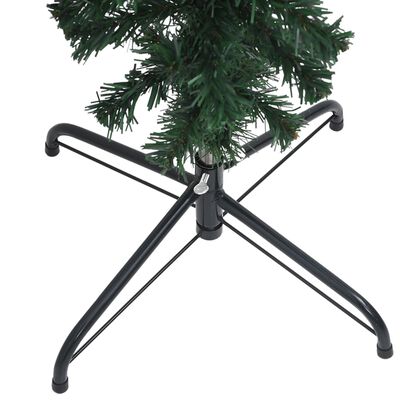 vidaXL Upside-down Artificial Pre-lit Christmas Tree Green 150 cm