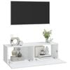 vidaXL Wall TV Cabinets 2 pcs White 100x30x30 cm Engineered Wood