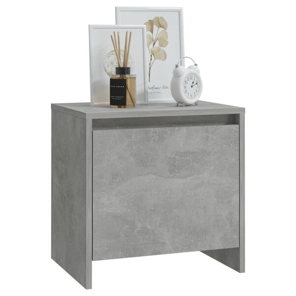 vidaXL Bedside Cabinets 2 pcs Concrete Grey 45x34x44.5 cm Engineered Wood