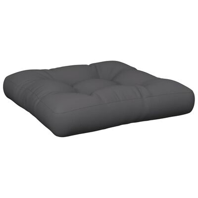 vidaXL Pallet Cushion 60x60x12 cm Grey Fabric