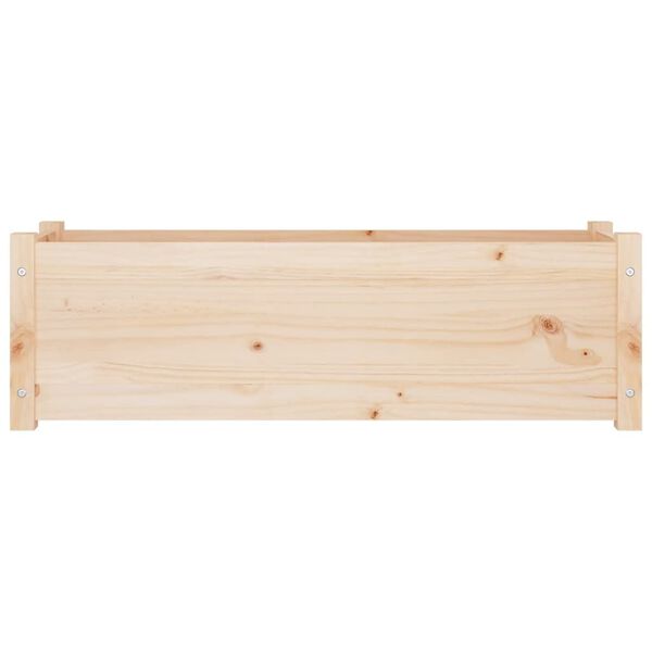vidaXL Garden Planter 100x31x31 cm Solid Pinewood