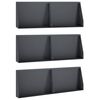 vidaXL Retaining Wall 6 pcs 60 x 12 x 30 cm Steel Anthracite