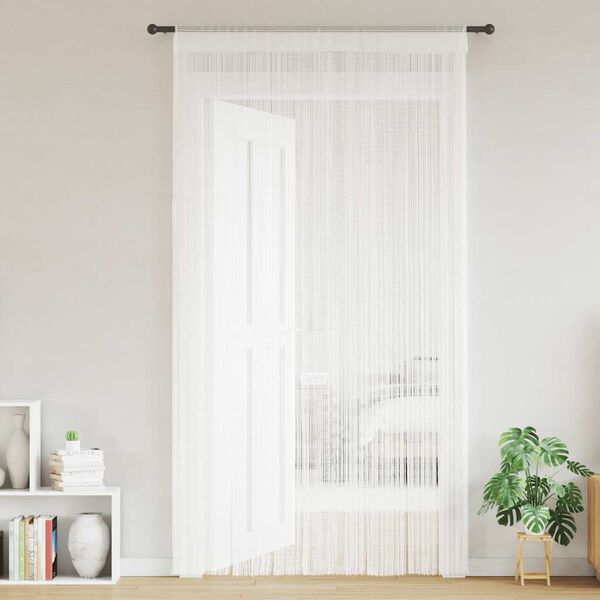 vidaXL String Curtains 2 pcs 140x250 cm White