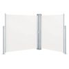vidaXL Patio Retractable Double Side Awning 170x600 cm Cream