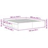 vidaXL Bed Frame without Mattress Sonoma Oak 180x200 cm Super King Super King Size