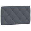 vidaXL Headboard Cushion Dark Grey 90 cm Velvet