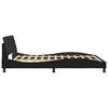 vidaXL Bed Frame "Dover" Black 152x203 cm Queen Velvet