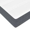 vidaXL Ottoman Bed with Mattress Dark Grey Double Velvet
