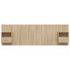 vidaXL Bed Headboard with Cabinets Sonoma Oak Engineered Wood