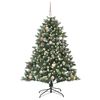 vidaXL Artificial Christmas Tree with 150 LEDs with Stand Green 150 cm