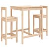vidaXL 3 Piece Garden Bar Set Solid Wood Pine