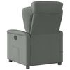 vidaXL Massage Recliner Chair Dark Grey Fabric