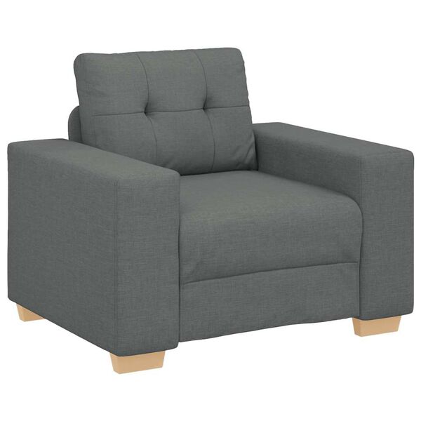 vidaXL Sofa Chair Dark Grey 60 cm Fabric