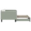 vidaXL Daybed with Trundle without Mattress Light Grey 90x190 cm