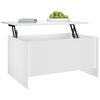 vidaXL Coffee Table White 80x55.5x41.5 cm Engineered Wood