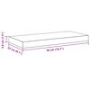 vidaXL Floating Wall Shelves 4 pcs White 50x23x3.8 cm MDF