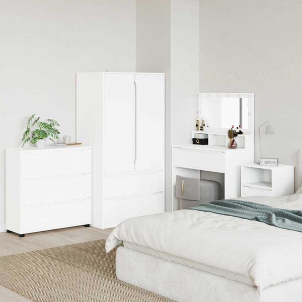 vidaXL Storage Cabinet White 80 x 31 x 81 cm Engineered Wood