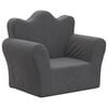 vidaXL Kids' Sofa Anthracite Soft Plush