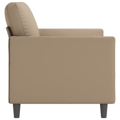 vidaXL 2-Seater Sofa Cappuccino 120 cm Faux Leather