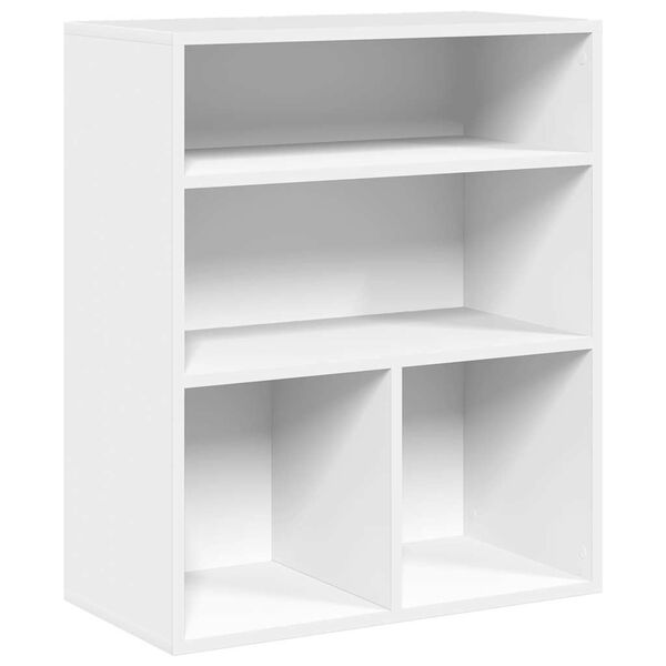 vidaXL Book Cabinet White 60x30x71.5 cm Engineered Wood