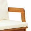 vidaXL Garden Bench with Cushion Oil Natural Solid Acacia Wood