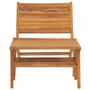 vidaXL Garden Chair with Footrest Solid Teak Wood