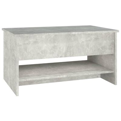 vidaXL Coffee Table Concrete Grey 80x50x40 cm Engineered Wood