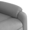 vidaXL Electric Massage Recliner Chair Light Grey Fabric