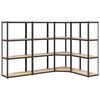 vidaXL 4-Layer Shelves 4 pcs Anthracite Steel&Engineered Wood