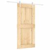 vidaXL Sliding Door with Hardware Set 95x210 cm Solid Wood Pine