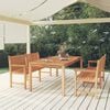 vidaXL 3 Piece Garden Dining Set Solid Wood Teak