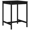 vidaXL 3 Piece Garden Bar Set Black Solid Wood Pine