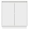 vidaXL LED Sideboard with Door White 71 x 34.5 x 75 cm Engineered Wood