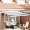vidaXL Awning Frame Manual Anthracite 3 x 2.5 m Aluminium