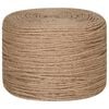 vidaXL Jute Rope 250 m Long 4 mm Thick