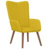 vidaXL Relaxing Chair Mustard Yellow Velvet