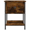 vidaXL Bedside Table Smoked Oak 34x35.5x45 cm Engineered Wood