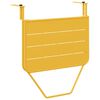 vidaXL Hanging Balcony Table Mustard 60 x 39 x 65 cm Steel