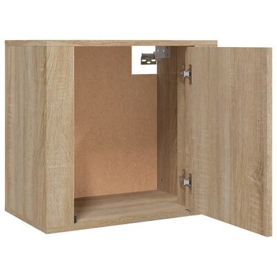 vidaXL Wall-mounted Bedside Cabinet Sonoma Oak 50x30x47 cm