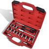 vidaXL 17 pcs Diesel Injector Seat Cutter Set