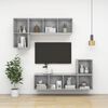 vidaXL Wall Cabinet Concrete Grey 37x37x37 cm Engineered Wood