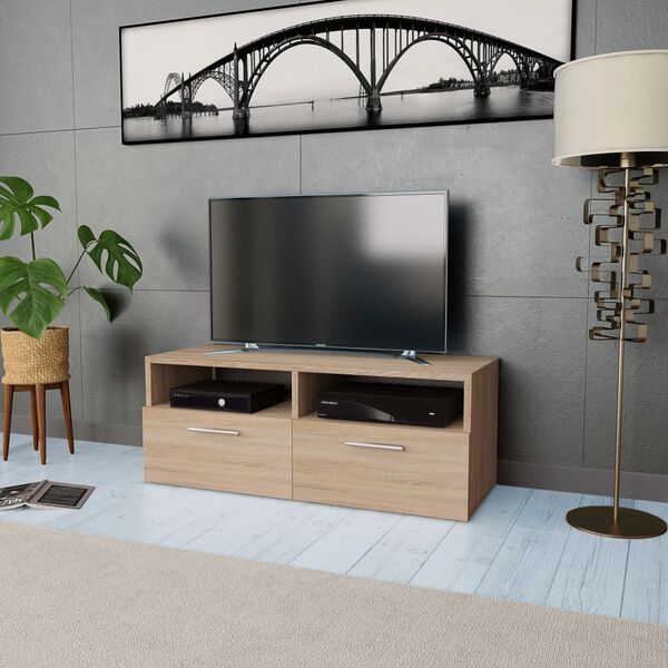 vidaXL TV Cabinet Engineered Wood 95x35x36 cm Oak