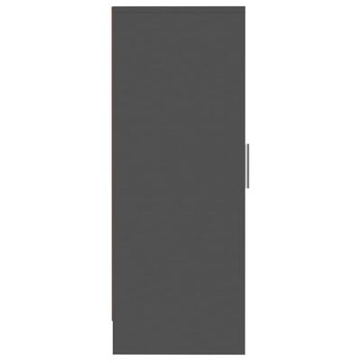 vidaXL Shoe Cabinet Grey 32x35x92 cm Engineered Wood