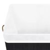 vidaXL Bamboo Laundry Basket Black 83 L