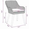 vidaXL Garden Chair 2 pcs Grey 55 x 62.5 x 82cm Poly Rattan